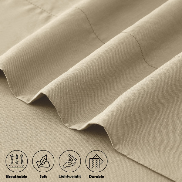 4-Piece Rayon from Bamboo Cooling Wrinkle-Resistant Bedding product image