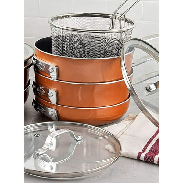 Gotham Steel™ 10-Piece Stackable Pots & Pans Set product image