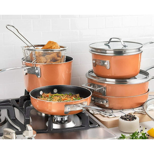 Gotham Steel™ 10-Piece Stackable Pots & Pans Set product image