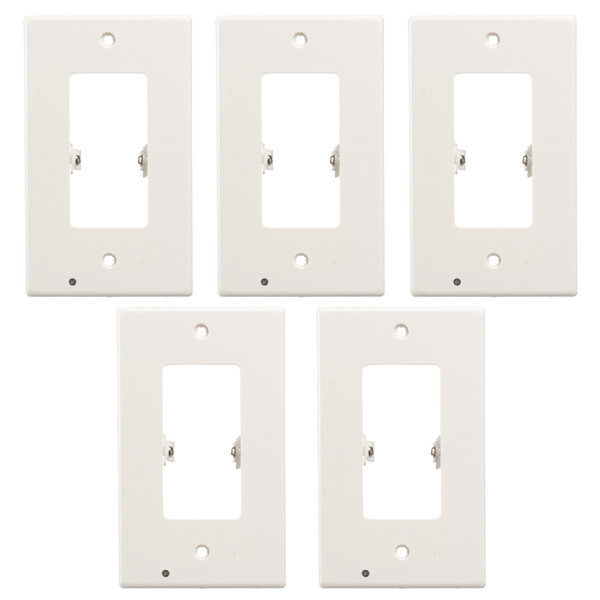Round or Square Snap-on Outlet Plate with Built-in LED Night Lights (5-Pack) product image