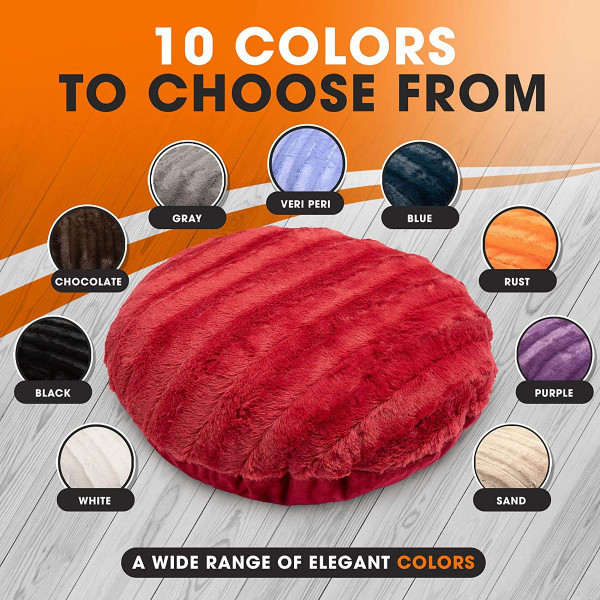 Cheer Collection® 18-Inch Ultra Soft Round Throw Pillows (Set of 2) product image