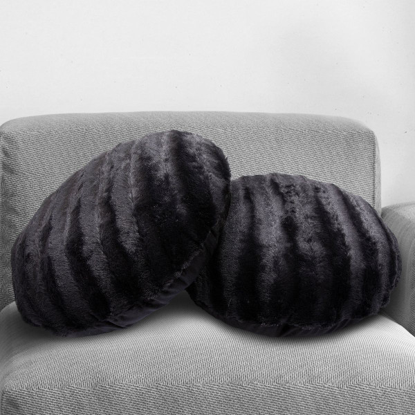 Cheer Collection® 18-Inch Ultra Soft Round Throw Pillows (Set of 2) product image