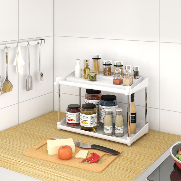 2-Tier Shelf Spice Rack Organizer product image