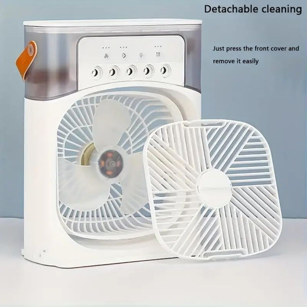 Portable Air Conditioners Fan, Ultra Quiet Personal Small Cooling Misting Fan for Makeup, Home, Office, Travel (White) product image