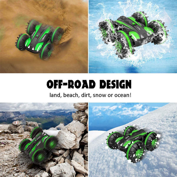 Remote Control Boat Waterproof RC Monster Truck Stunt Car for kid 5-10 Year Old product image