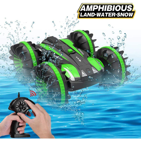Remote Control Boat Waterproof RC Monster Truck Stunt Car for kid 5-10 Year Old product image