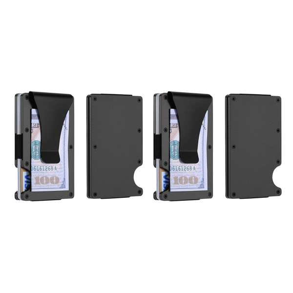 Men's RFID-Blocking Slim Minimalist Wallet with Money Clip (2-Pack) product image