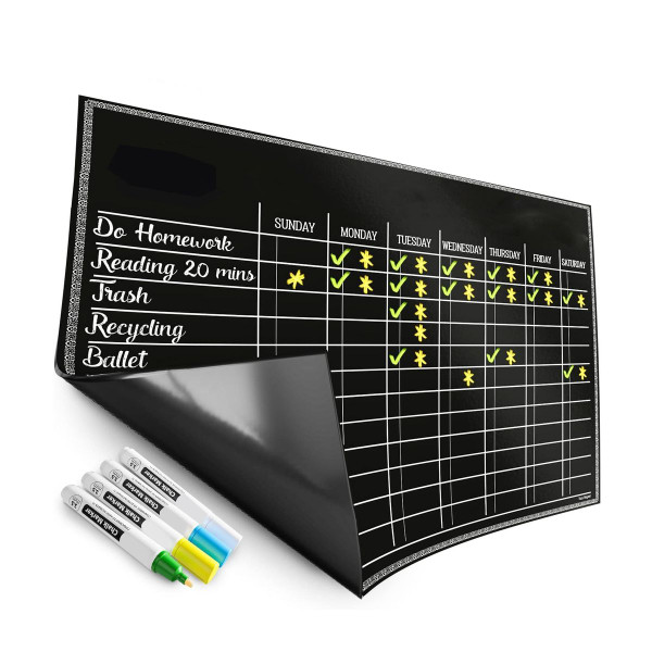 Kids' Magnetic Dry-Erase Chore Chart product image