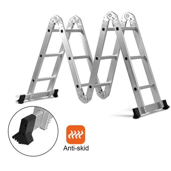 12.5-Foot 330-Pound Capacity Multipurpose Folding Scaffold Ladder product image