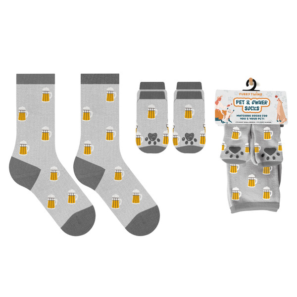 Novelty Matching Pet & Owner Fun Socks (2-Pair) product image