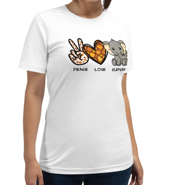 Peace, Love & Elefunks - Elephant Autumn Fall Graphic Tee product image