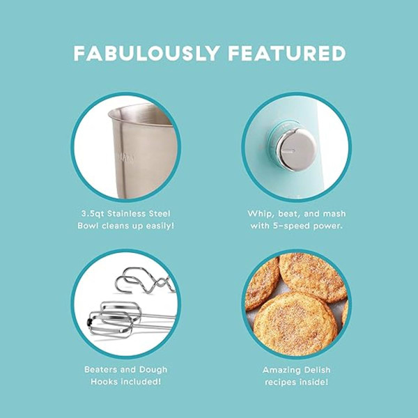 Delish by Dash® 3.5-Quart Stand Mixer product image