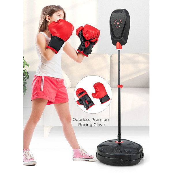 Kids' Inflation-Free Boxing Set with Punching Bag & Boxing Gloves product image