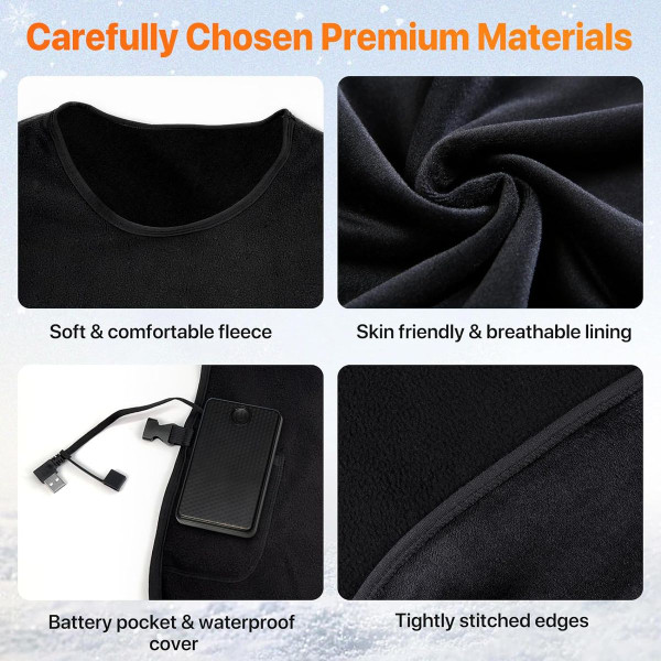 Fleece Heated Vest with 10,000mAh Battery Pack product image