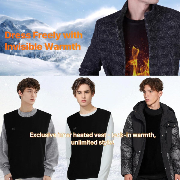 Fleece Heated Vest with 10,000mAh Battery Pack product image