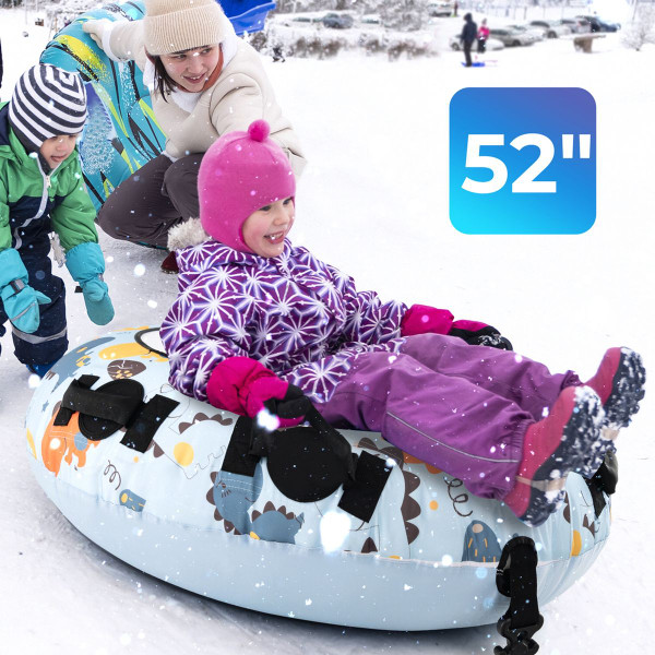 52-Inch Inflatable Snow Tube with Cold-Resistant & Heavy-Duty Material product image