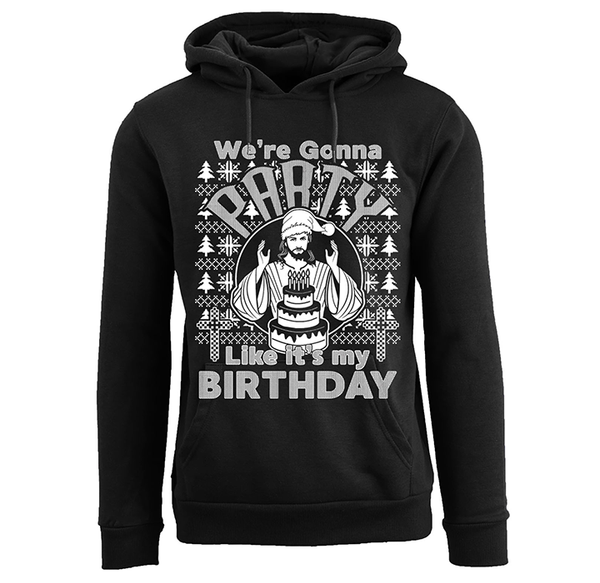 Men's Funny Ugly Holiday Pull Over Hoodie product image