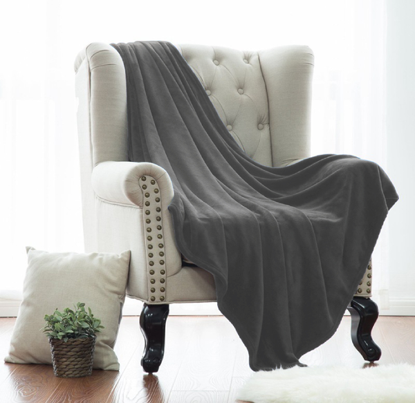Kathy Ireland® Solid Plush Flannel Blanket product image