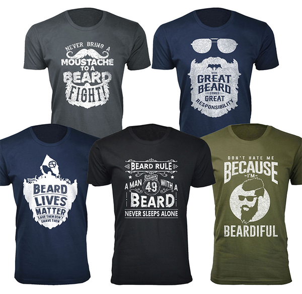 Men's Greatest Beard Themed T-Shirts product image