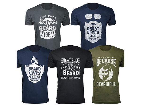 Men's Greatest Beard Themed T-Shirts product image