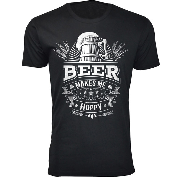 Men's 'Beer Makes Me Happy' T-shirt    product image