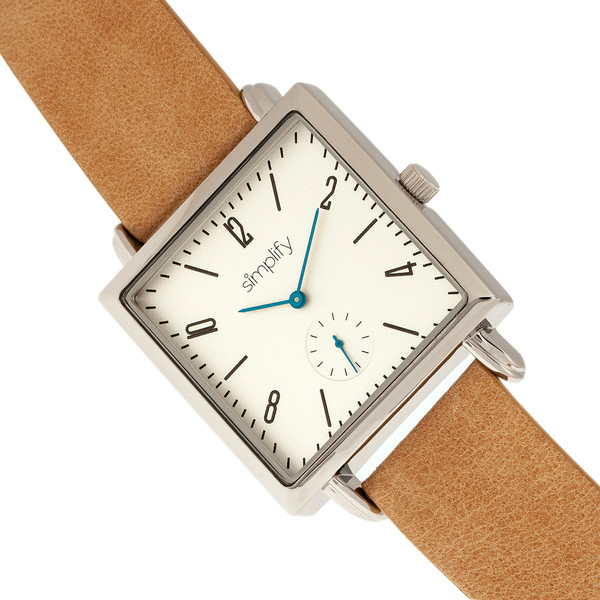 Simplify® The 5000 Leather-Band Watch product image