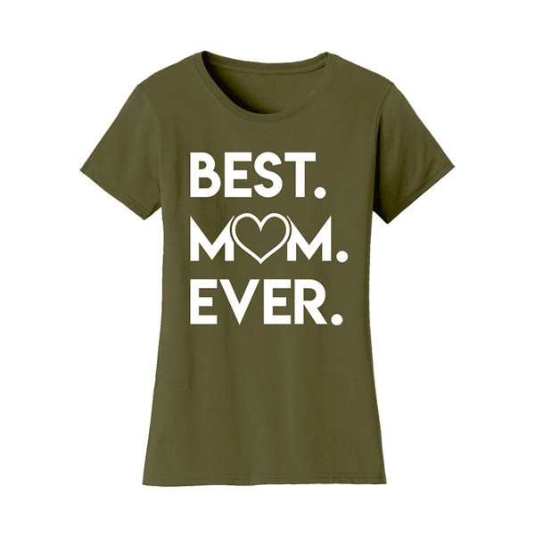 Women’s ‘Best Mom Ever’ Heart T-Shirt  product image