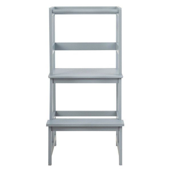 Wooden Kitchen Step Stool with Safety Rail  product image Wooden Kitchen Step Stool with Safety Rail  product image