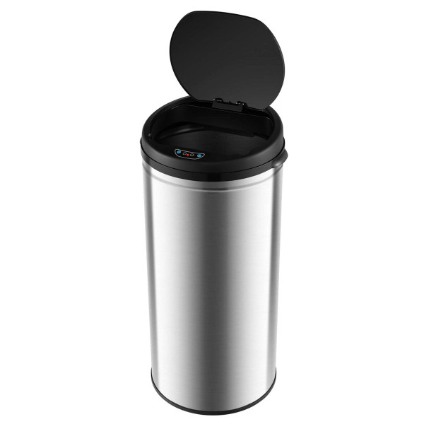 8-Gallon Automatic Trash Can with Stainless Steel Frame product image