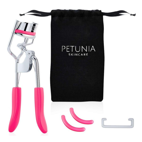 Petunia Skincare® Eyelash Curler with Refill Pads & Travel Pouch (2-Pack) product image