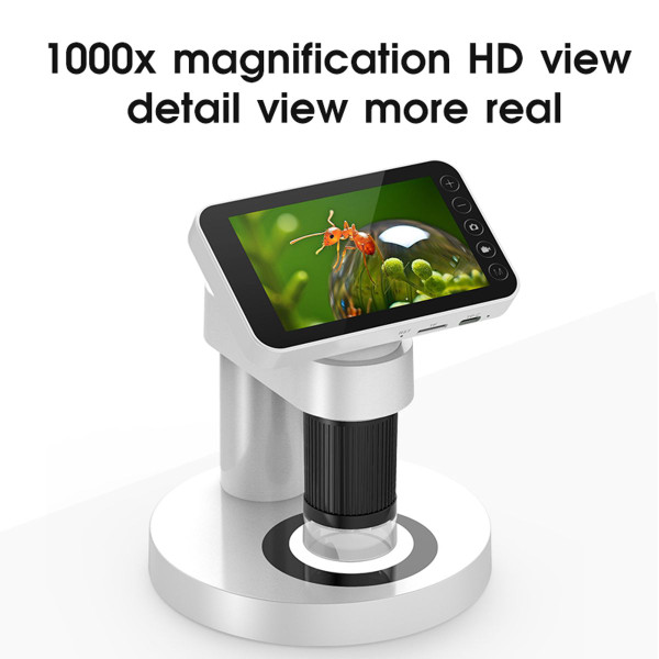 HD 1000X 4inchLCD Digital Microscope Magnifier Camera with Stand Kids Toy Gifts product image