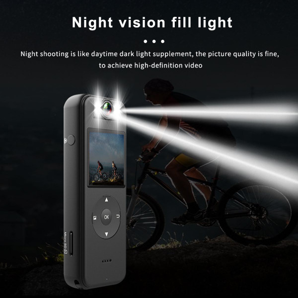 HD 4K DV Sports Camera Night Vision WIFI Outdoor Sports Bicycle Driving Recorder with Back Clip Law Enforcement Recorder product image