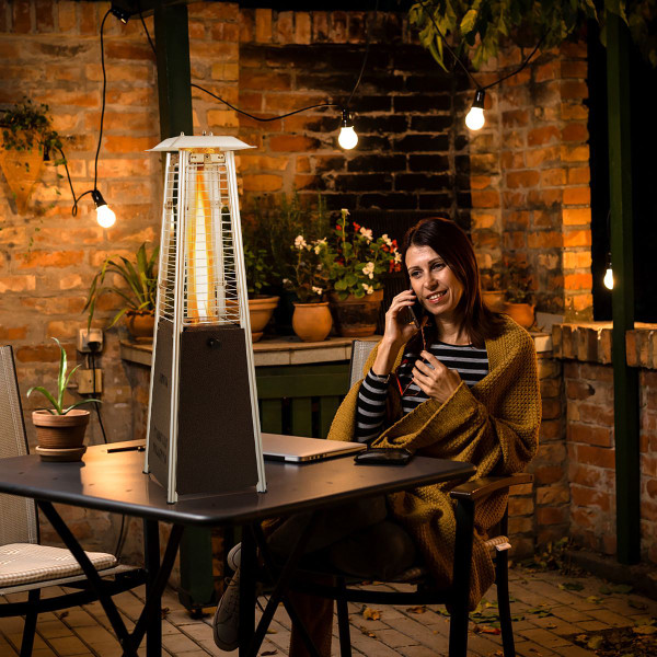 9,500BTU 35-Inch Tabletop Pyramid Propane Patio Heater product image