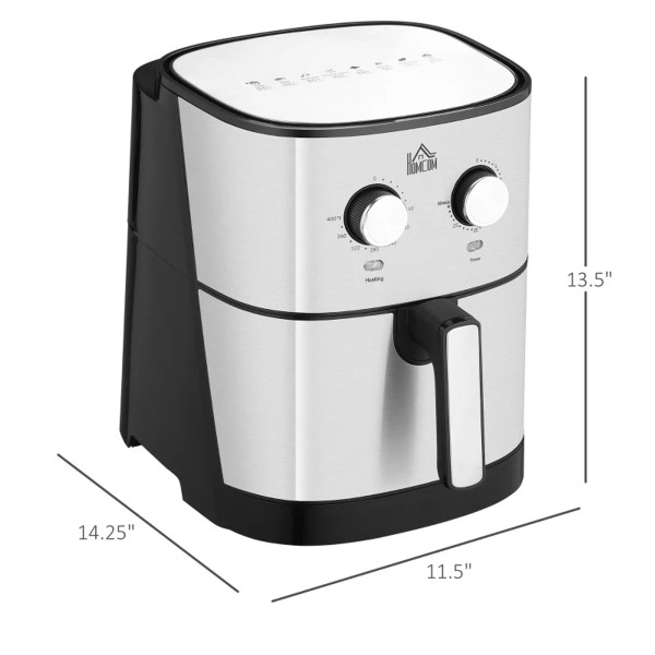 HOMCOM® 6.9-Quart Air Fryer, 1700W, 360° Air Circulation product image