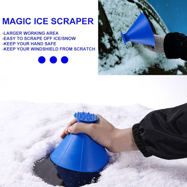 Miracle Scraper Ice Remover Cone-Shaped Funnel (3-Pack) product image