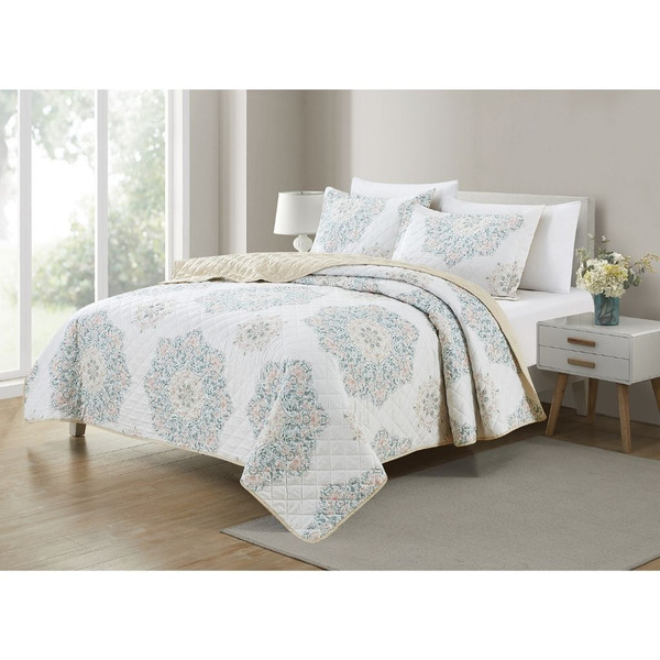 Bibb Home® 3-Piece Printed Reversible Quilt Set product image