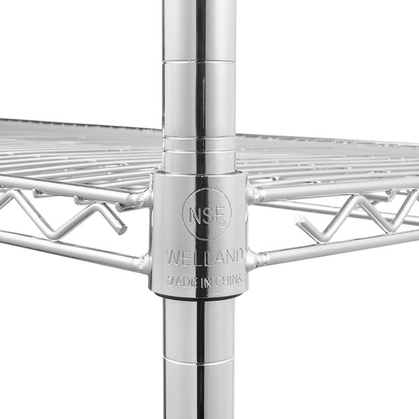 5-Tier Steel Wire Shelving with Wheels product image