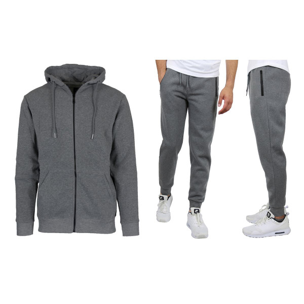 Men's Fleece-Lined Full-Zip Hoodie & Jogger Set product image