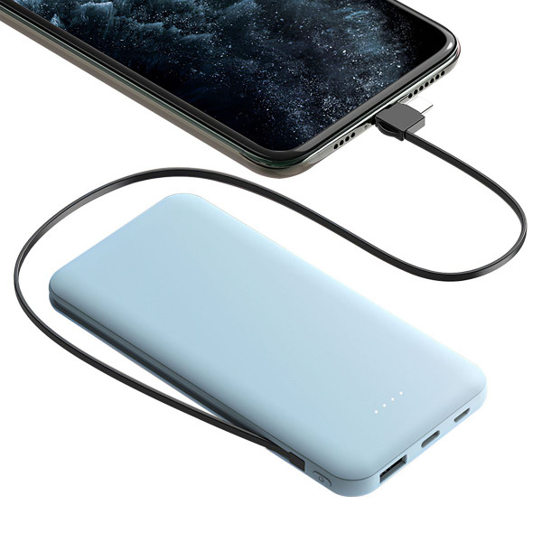 PowerMaster™ 10,000mAh Power Bank with Built-in Cable product image