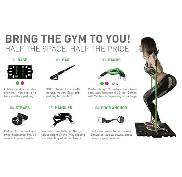 BodyBoss 2.0 Full Portable Home Gym Workout Package + Resistance Bands product image