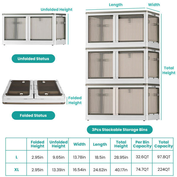 NewHome™ Foldable Storage Bin (3-Pack) product image