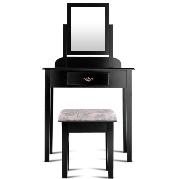 Costway Makeup Vanity Table with Square Stool product image