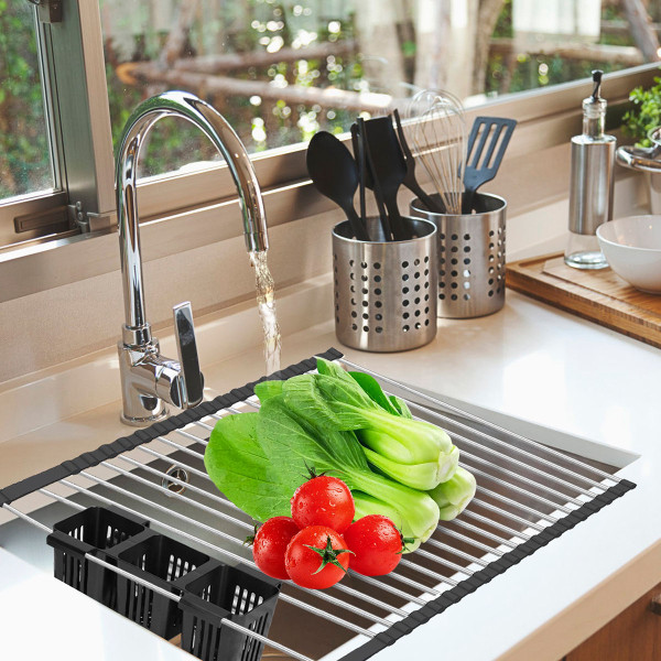 NewHome™ Roll-up Dish Drying Rack product image