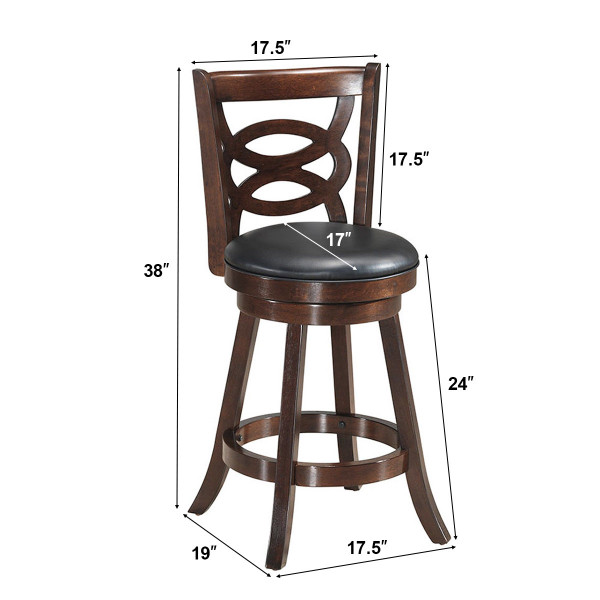 Costway 24'' Counter Height Swivel Stool product image