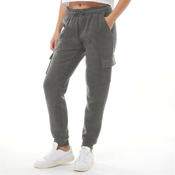 Women's Casual Fleece-Lined Cargo Joggers (2-Pack) product image