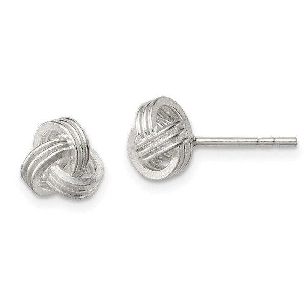 Sterling Silver Love Knot Stud Earrings product image