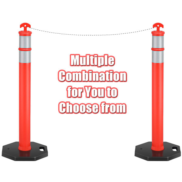 45-Inch Orange Traffic Delineator Post (6-Pack) product image