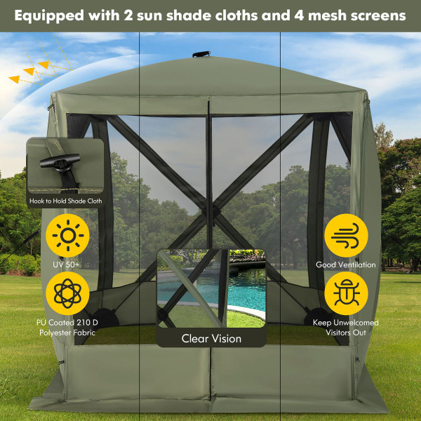 6.7 x 6.7-Foot Pop-up Gazebo with Netting & Carrying Bag product image