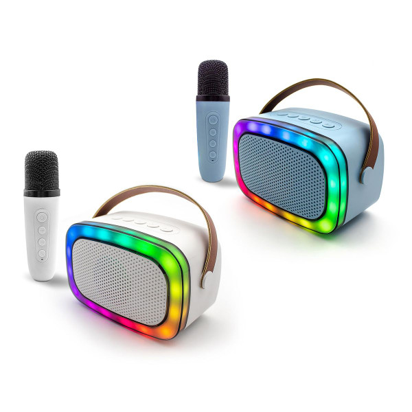 Portable Karaoke Bluetooth Speaker & Wireless Microphone with LED Light product image