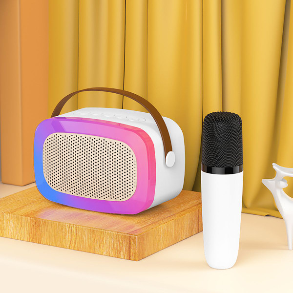 Portable Karaoke Bluetooth Speaker & Wireless Microphone with LED Light product image
